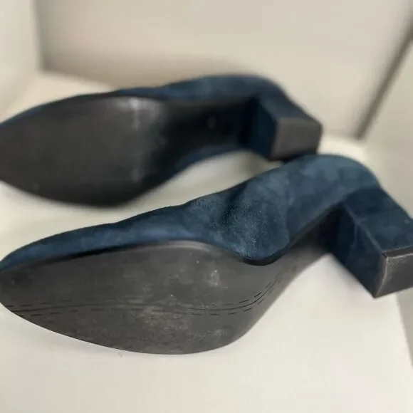 Vaneli Debora Navy Suede Almond To‎ Block Heel 9 - Picture 7 of 7